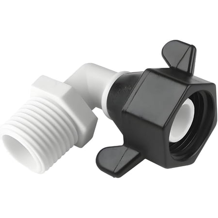 SEAFLO (NO: 51F04) 1/2"-14 FNPT x 1/2" Threaded Angled Universal Pump Fitting for SHURFLO, SEAFLO, Circle River, Johnson, Jabsco, FLOJET, REMCO, Lippert, USA ADVENTURE and other Pumps (2-Pack)