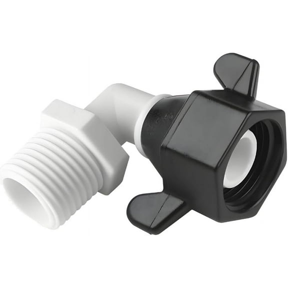 SEAFLO (NO: 51F04) 1/2"-14 FNPT x 1/2" Threaded Angled Universal Pump Fitting for SHURFLO, SEAFLO, Circle River, Johnson, Jabsco, FLOJET, REMCO, Lippert, USA ADVENTURE and other Pumps (4-Pack)