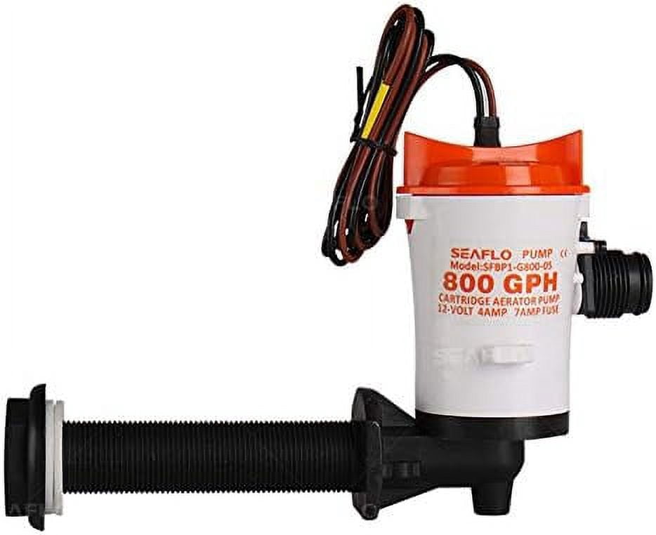 Pompe SHURFLO High Flow Livewell 2000 - 12 VDC, 2000 GPH - Neuf