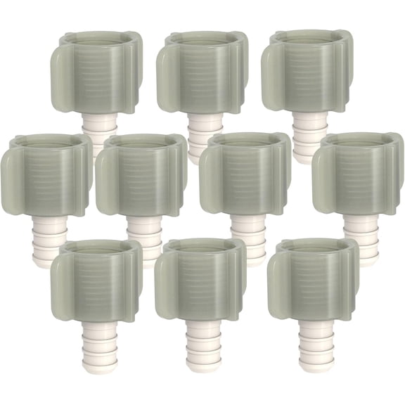 SEAFLO Plastic PEX Pipe Coupling 90 Elbow Adapter 1/2"-14 MNPT x 1/2" Barb Fitting Compatible with PEX or PE-RT Pipe, Corrosion Resistant (10-Pack)