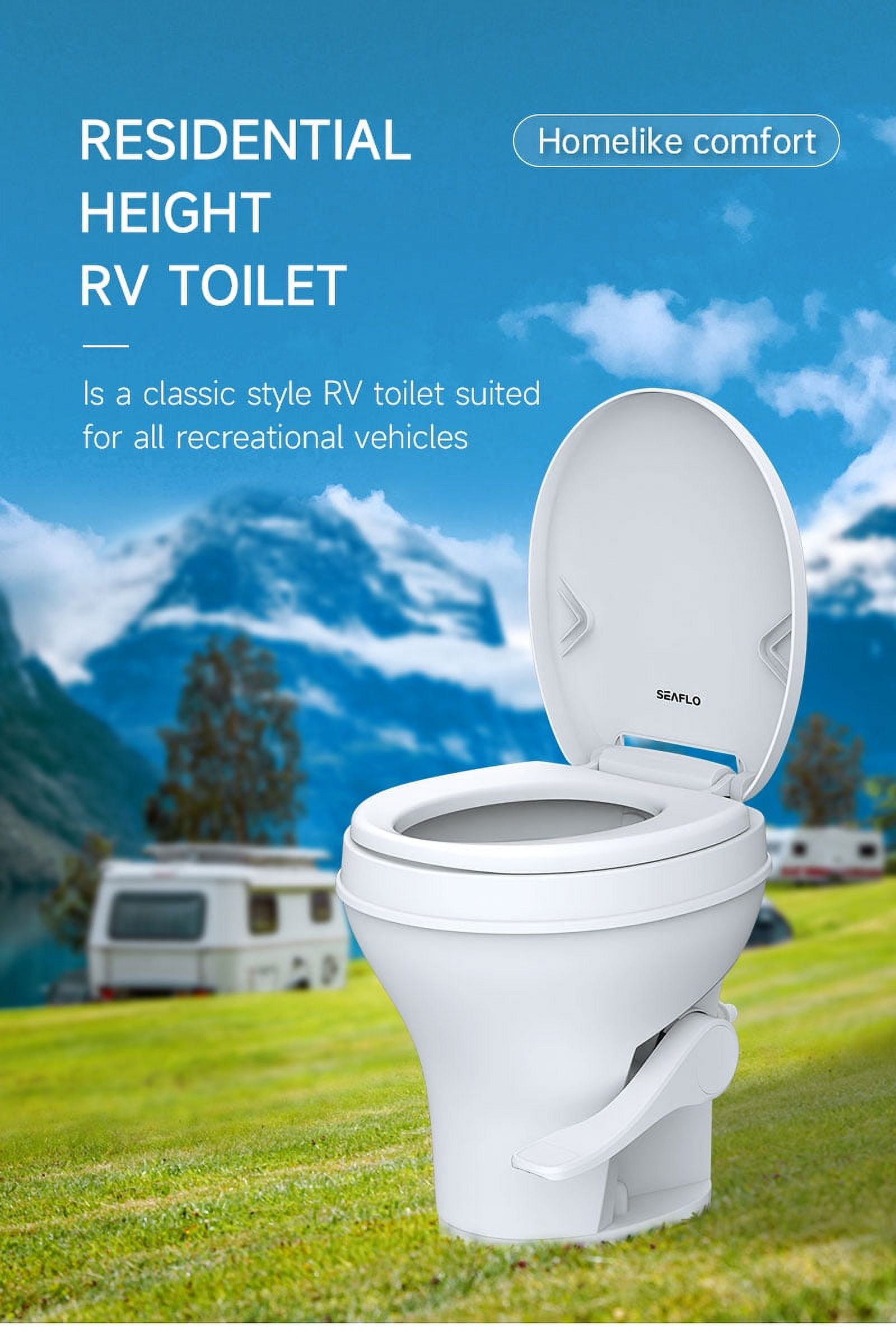 SEAFLO Residential Height RV Toilet