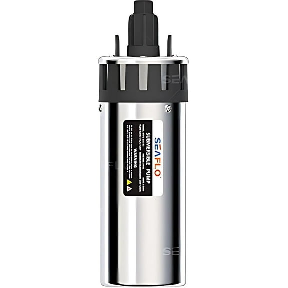 SEAFLO Stainless Steel Submersible Solar Well Pump - 24V, 1.7GPM