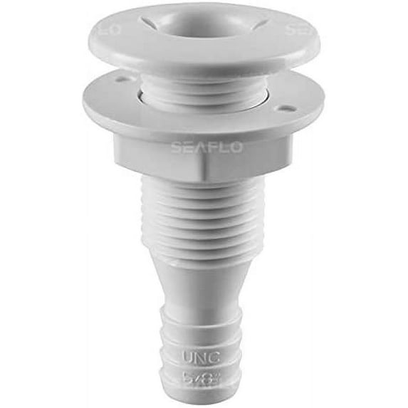 SEAFLO Thru Hull Fitting Through Hull Chose Size and Quantity (0.625" 5/8", 01-Pack)