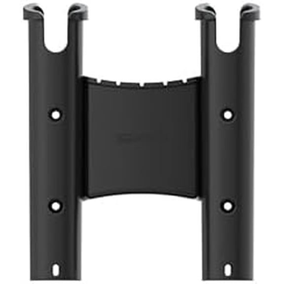 SEAFLO Universal Wall-Mounted Tube Fishing Rod Holders PP and Glass-Filled - 4-Year Warranty (Black, 2-Rod Holder, 2-Pack)