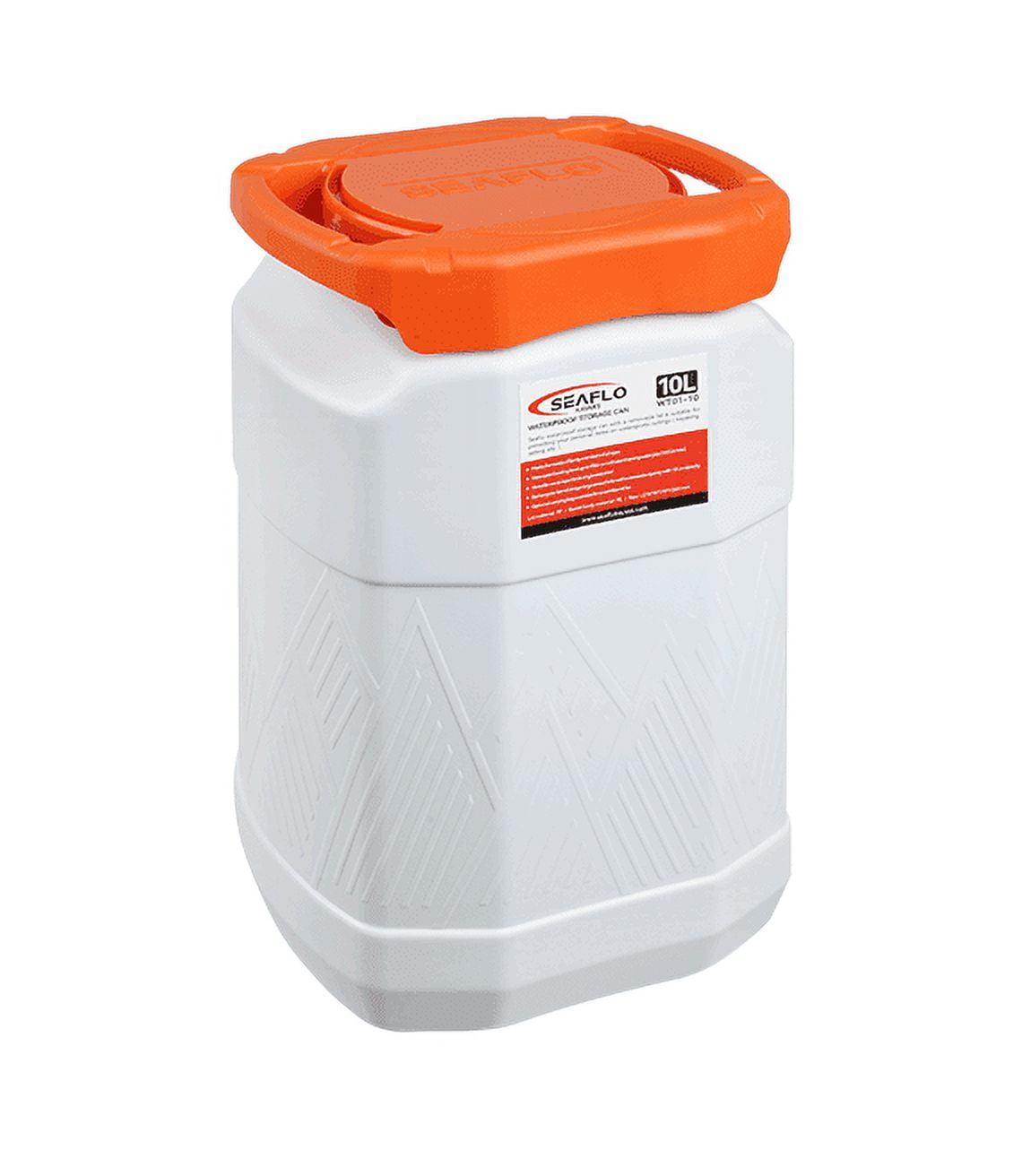 SEAFLO Waterproof Storage Can for Marine, RV, Storage, Kayak, Camping Choose Size (10L)