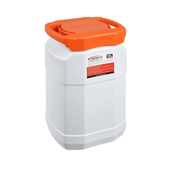 SEAFLO Waterproof Storage Can for Marine, RV, Storage, Kayak, Camping Choose Size (10L)
