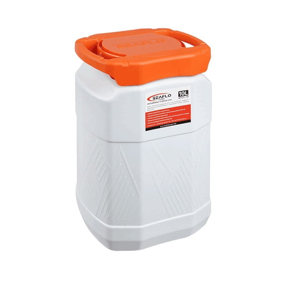 SEAFLO Waterproof Storage Can for Marine, RV, Storage, Kayak, Camping Choose Size (10L)