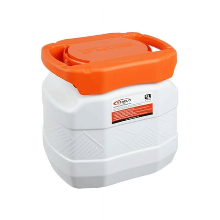 SEAFLO Waterproof Storage Can for Marine, RV, Storage, Kayak, Camping Choose Size (5L)