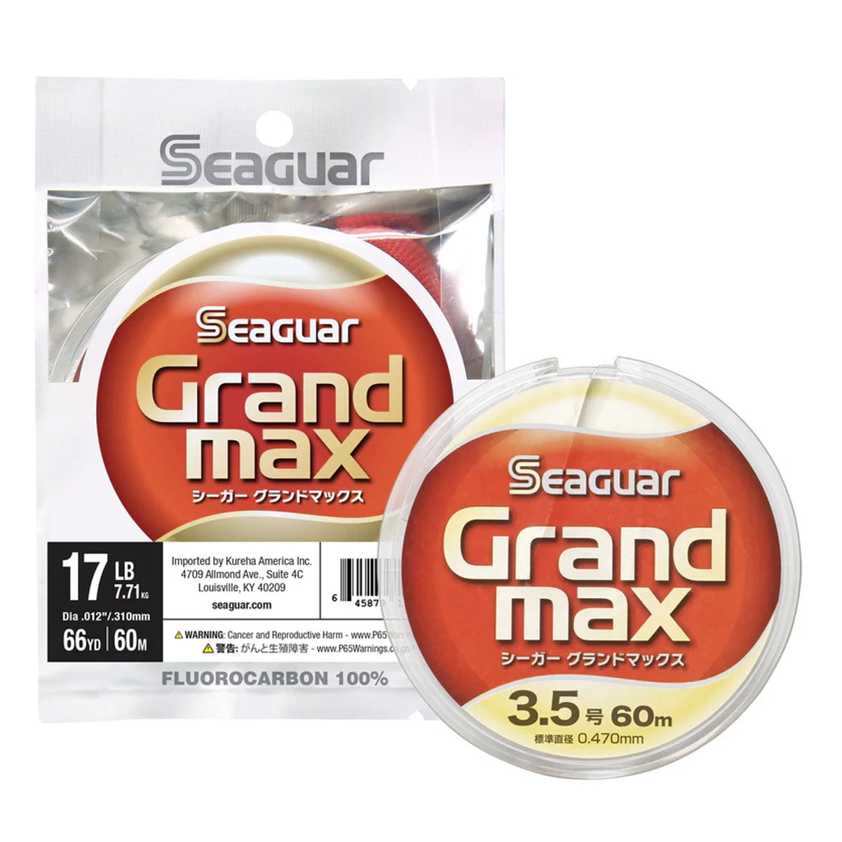 SEAGUAR JDM Grand Max 17lb .012in 66yd Fluorocarbon Leader (17GM66)