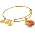thumbnail image 1 of SEAHORSE ART INFUSION Charm Bangle Shiny Gold New WithTag Card & Box, 1 of 3