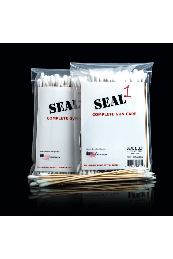 Swabbies | Double-Ended Cotton Swabs for Precise Firearm Cleaning & Detailed Maintenance