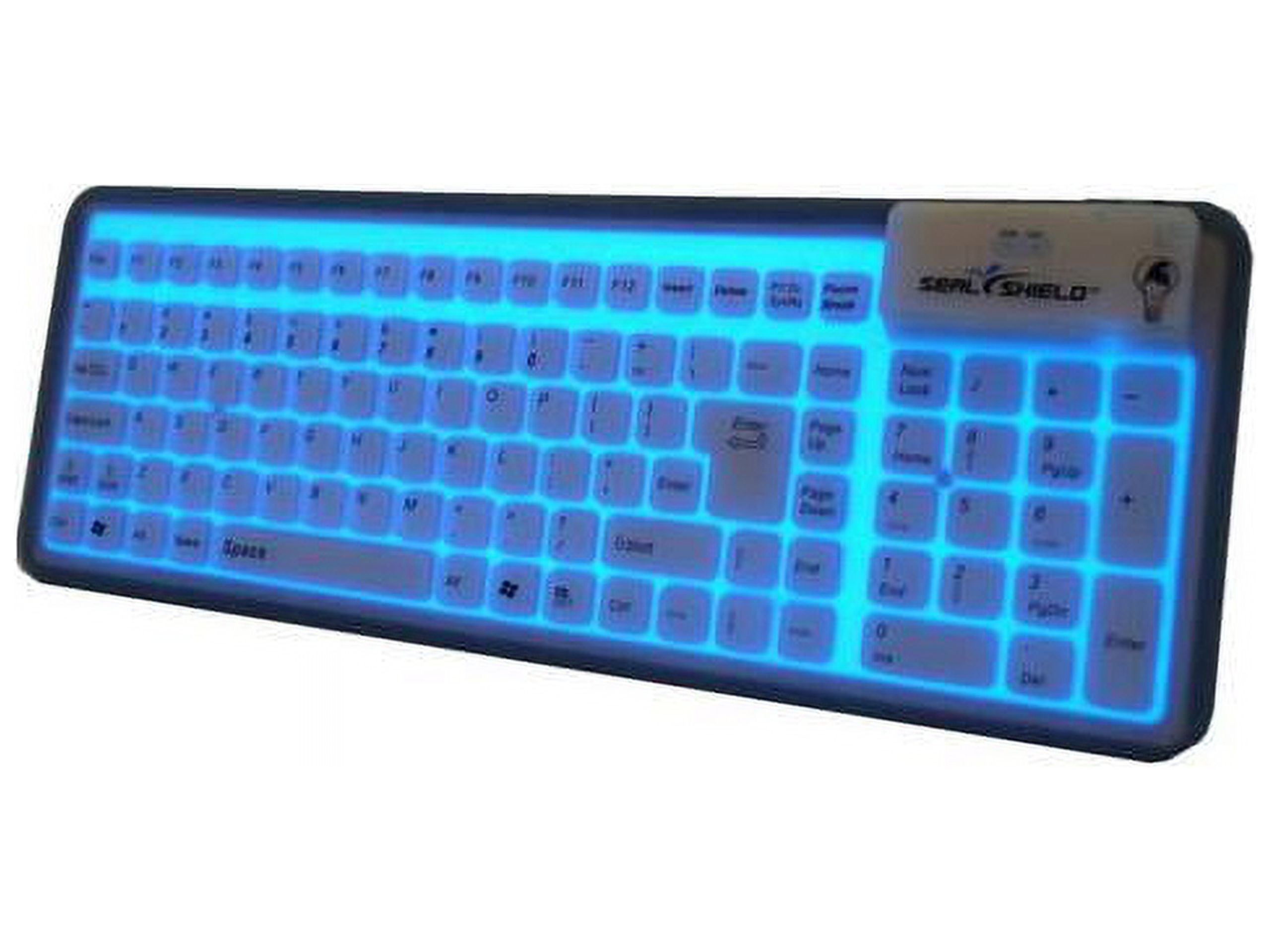 Seal Shield Seal Glow Washable Keyboard 106-Key USB Black S106G2 ...
