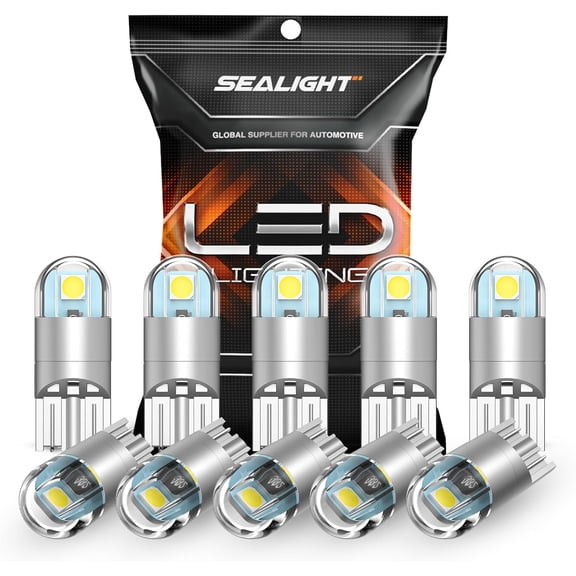 SEALIGHT 194 LED Bulb 6000K White, License Plate Light