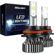 SEALIGHT 9004/HB1 LED Headlight Bulbs 16000LM Eye-Protection White,Quick Installation,Pack of 2
