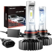 SEALIGHT 9005 HB3 LED Headlight Bulbs 20000 Lumens 6000K Xenon White,Pack of 2