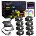 SEALIGHT RGBW Rock Lights YPF5 8 Pods, Underglow LED Lighting Kit with