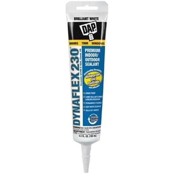 DAP Dynaflex 230 Acrylic Sealant - White - 5.5 Oz