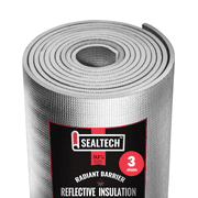 SEALTECH 3mm Reflective Insulation Roll - Premium Foam Core Radiant Barrier for Energy Conservation -Commercial Grade Soundproofing Thermal Shield for Indoor and Outdoor Use 8 X 10