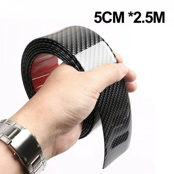 SEAMETAL Car Stickers Anti Scratch Door Sill Protector Strip Carbon Fiber Car Threshold Protection Bumper Film Car Accessories.