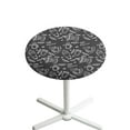 thumbnail image 1 of SEANATIVE 24 x 24 Inch Cocktail Table Topper Covers Small Round Table Cloth with Elastic Fit Washable Table Cloth Decorative Table Topper for Bar Pub Party, Mocha Pot Coffee Time Print, 1 of 7