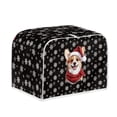 thumbnail image 1 of SEANATIVE 4 Slice Toaster Covers Christmas Corgi Bread Toaster Cover Toaster Dust Cove Small Xmas Snowflake Kitchen Appliance Protector, Keep from Dust Fingerprint, 1 of 7