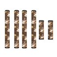 thumbnail image 1 of SEANATIVE 6 PCS Refrigerator Door Handle Covers Washable Keep Kitchen Appliances Clean from Food Stain, Smudges Fingertips Fridge Oven Home Decorations, Coffee Bean Print Brown, 1 of 7