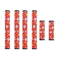 thumbnail image 1 of SEANATIVE 6 Pieces Refrigerator Oven Door Handle Covers Washable Neoprene Kitchen Appliance Decors Anti-skid Protector Gloves for Fridge, Santa Claus Snowflake Star Red Christmas Ho, 1 of 7