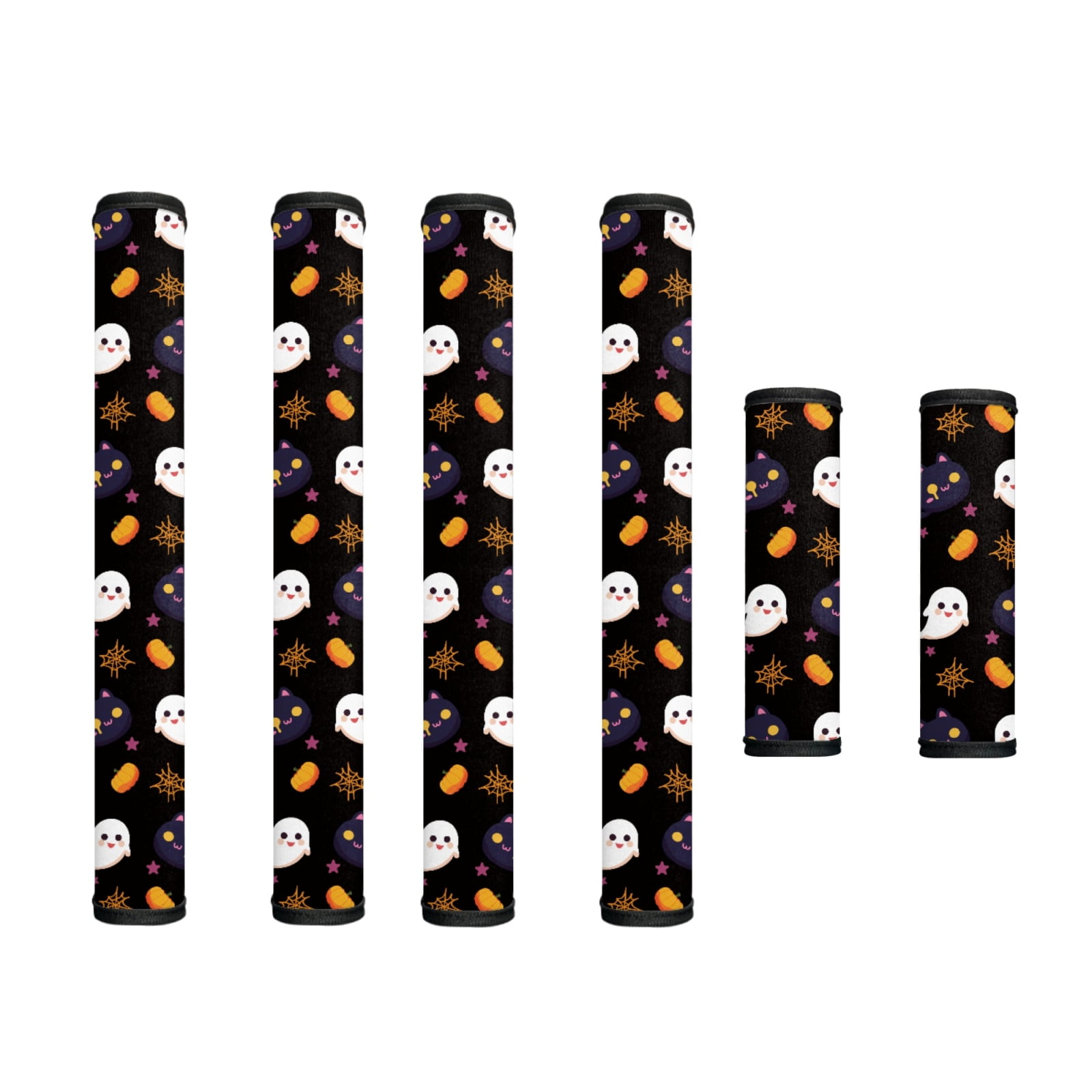 SEANATIVE 6Pcs Fridge Microwave Door Handle Covers Washable Kitchen Appliance Decor Handles Home Decors Keep Off Smudges, Fingerprints, Stains, Black Cat Ghost Pumpkin Spider-Web Star Halloween