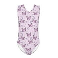 thumbnail image 1 of SEANATIVE Aesthetic Bathing Suit One Piece Floral Pink Butterfly Kids Sleeveless Swim Shirt Size 3-4 Y Breathable Kids Girls Bikini Swimming Suit, 1 of 7