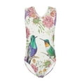 thumbnail image 1 of SEANATIVE Aesthetic Girls Swimwear Size 3-4 Quick Dry Kids Sleeveless Swim Shirt One-Piece Elastic Flower Hummingbird Tankini Swimsuit for Girls, 1 of 7