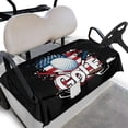 thumbnail image 1 of SEANATIVE American Flag Golf Cart Seat Cover Universal Golf Cart Seat Towel Blanket with Front Pockets Comfortable Golfcart Cushion for 2 Person Seats Cart Seat Cover Accessories Decor, 1 of 7