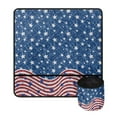 thumbnail image 1 of SEANATIVE American Flag Sewing Machine Mat for Table Easy Storage Muffling Mats to Reduce Vibration Water Resistant Non Slip Mats Sew Machine Mat, 4 of July, 1 of 6