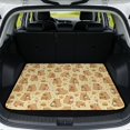 thumbnail image 1 of SEANATIVE Anti-Slip Cargo Mat Universal Fit 29 x 39 Inches Car Trunk Liner All Weather SUV Trunk Mat Easy Clean Vehicle Interior Accessories for Dog Pet, Cute Capybara Print Beige, 1 of 3