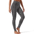 thumbnail image 1 of SEANATIVE Athletic Leggings for Women Polka Dot Black White, S, 1 of 6