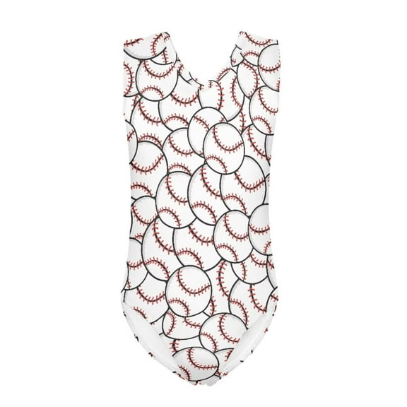 SEANATIVE Baseball Print Bathing Suit One Piece Teen Comfortable Kids Swimsuit Cover Up Girls Size 13-14 T Casual Kids Beach Swimwear Girls