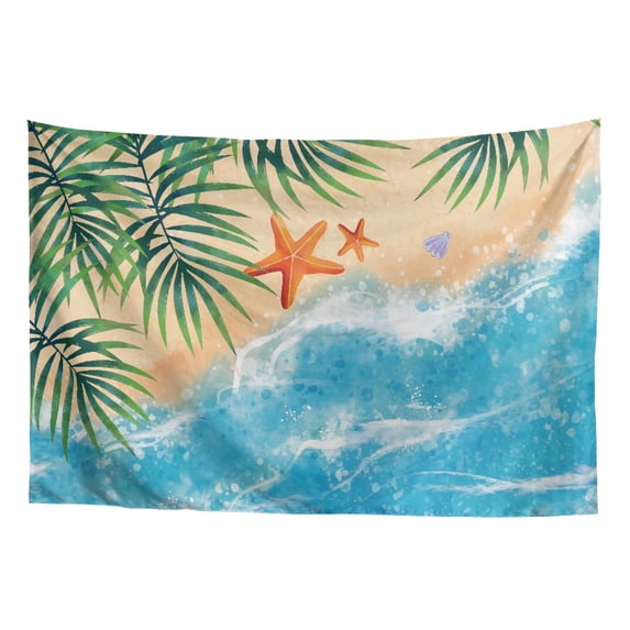 SEANATIVE Beach Starfish Tapestry for Bedroom Foldable Tapestry Wall Hanging for Kitchen Small Tapestry for Living Room Compact Tapestry for Home Decor Mini Tapestry 36H*24W Inches