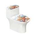 thumbnail image 1 of SEANATIVE Beach Starfish Toilet Seat Covers for Bathroom Set of 2 Toilet Tank Lid Blue Toilet Lid Protector Cover Polyester Soft Easy Installtion Bathroom Decoration, 1 of 7