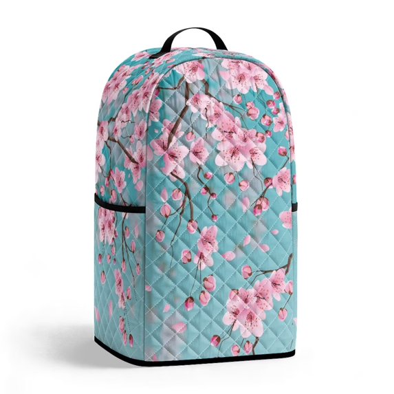 SEANATIVE Blender Cover with Handle Cherry Blossom Teal Blue Pink