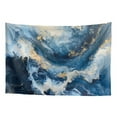 thumbnail image 1 of SEANATIVE Blue Gold Marble Tapestry Tapestry for Bedroom Foldable Tapestry Wall Hanging Tapestries for Bedroom Small Wall Tapestry for Living Room, 36H*24W Inches, 1 of 6