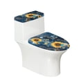 thumbnail image 1 of SEANATIVE Blue Marble Print Toilet Tank Lid Covers Set of 2 Toilet Lid Dust Cover Toilet Protector Washable Sunflower Toilet Lid & Tank Covers Reusable Bath Room Bowl Lids Protector Home Decor, 1 of 7