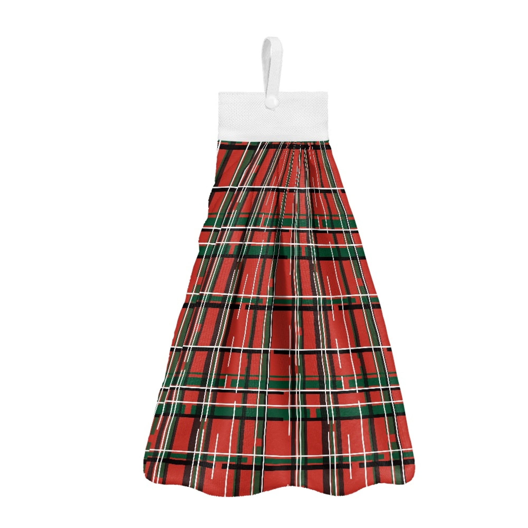SEANATIVE Buffalo Plaid Hand Towels Bathroom Decorative Absorbent Hanging Hand Towels for Kitchen 3 Pcs Christmas Hand Towels with Hanging Loops Breathable Fast Drying Hang Towel Home Decor