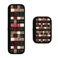 thumbnail image 1 of SEANATIVE Buffalo Plaid Refrigerator Door Handle Covers Washable Kitchen Appliance Protective Gloves Anti-Slip Decor for Microwaves Oven Dishwasher Fridge Set of 2 Christmas Decor Accessories, 1 of 7