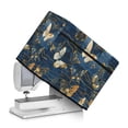 SEANATIVE Butterfly Sewing Machine Dust Cover with Storage Pocket