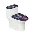 thumbnail image 1 of SEANATIVE Butterfly Toilet Lid & Tank Covers Toilet Lid Dust Cover Stays in Place Toilet Tank Lid Pads Anti Splash Liquid Resistant Toilet Seat Cover Machine Washable, 2pcs, 1 of 7