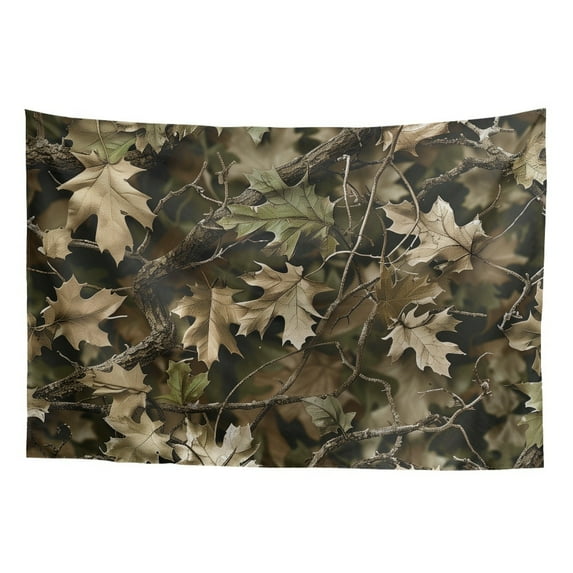 SEANATIVE Camo Hunting Wall Tapestry Maple Leaves Small Tapestry for Living Room Mini Tapestry for Cafe Tapestry 36H*24W Inches Tapestry for Home Decor Tapestry