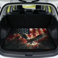 thumbnail image 1 of SEANATIVE Car Trunk Mat All Weather Protection Cargo Liner with Non-Slip Backing, Pet-Friendly Scratch-Resistant Auto Accessories for SUV Truck Van, Patriotic American Flag Eagle, 1 of 4