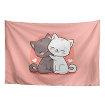 SEANATIVE Cartoon Cats Tapestry Wall Room Tapestry Small Wall Hanging Tapestry for Bedroom Tapestry Home Decor Mini Tapestry for Cafe Small Tapestry Gallery Wall Displays