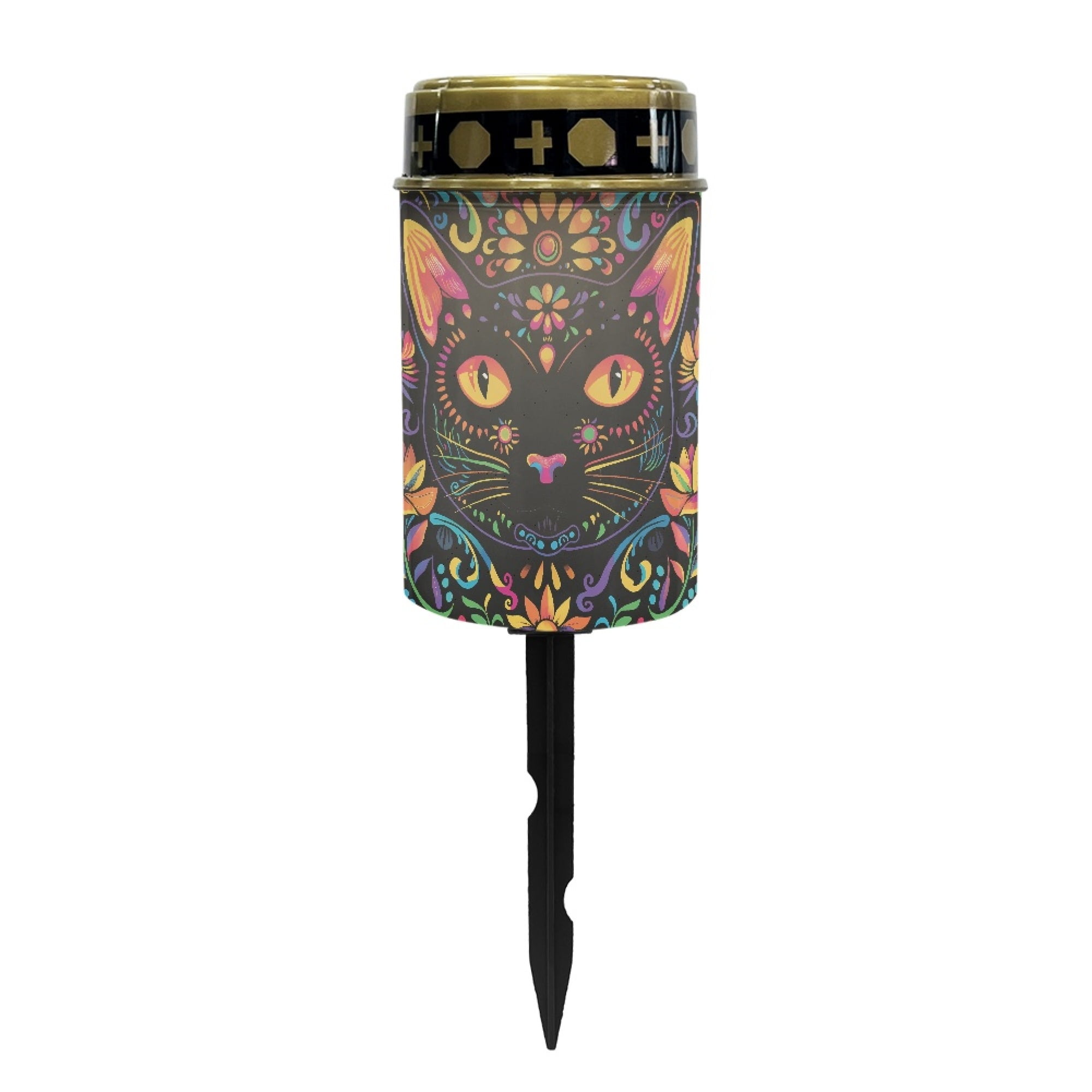 SEANATIVE Cat Cemetery Solar Lights for Grave Solar Waterproof Grave Lights for Cemetery Dad