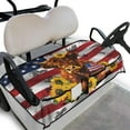 thumbnail image 1 of SEANATIVE Cattle Golf Cart Seat Cover American Flag Golf Cart Seat Blanket Universal Sports Golf Cart Accessories for Men Women Fits for More 2 Person Seats Golf Carts, 1 of 7