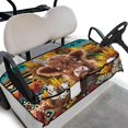thumbnail image 1 of SEANATIVE Cattle Golf Cart Seat Cover Universal Golf Cart Seat Towel Blanket Southwest Aztec Native Travel Sports Golf Cart Accessories Protection, 1 of 7